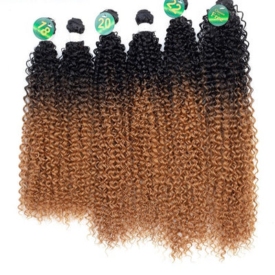 New Kinky Curly Hair Bundles Synthetic Extensions - loxetress hair