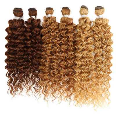 Noble Synthetic Hair Weave Curly Sew Extension - loxetress hair