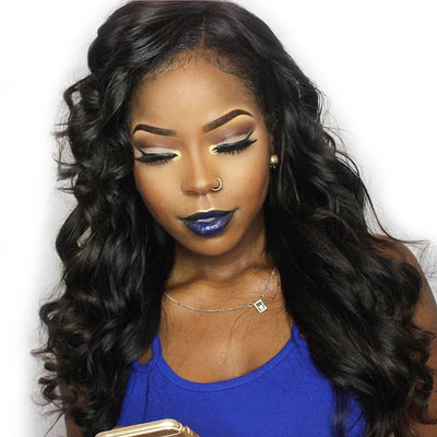Loose Wave Natural Virgin Glueless Lace Wigs - loxetress hair