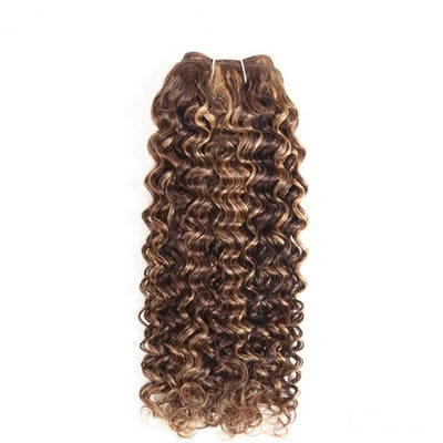 Pre-Colored Kinky Curly Human Hair Bundles - loxetress hair